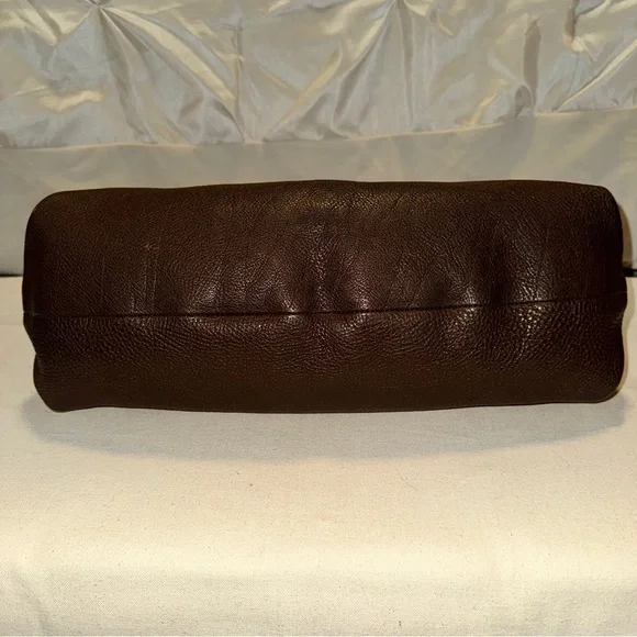 Salvatore Ferragamo Dark Brown Leather Hobo Bag - Picture 6 of 6